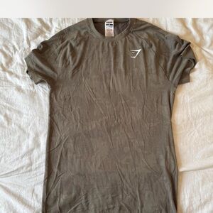 Gymshark Men's Khaki Short Sleeve Tee